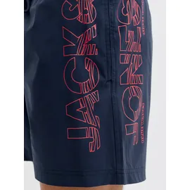 Jack & Jones PlusSize Badeshorts JPSTMAUI WAVE LOGO Blau 4XL
