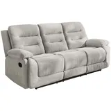 luma-home schönes für dein zuhause Couch Chenille 3-Sitzer Grau