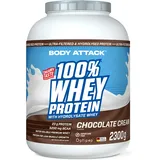 Body Attack 100% Whey Protein Chocolate Cream Pulver 2300 g