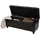 berlinlodge Aufbewahrungs-Truhe Lars HxBxT 45x114x45cm Kunstleder Braun Sitzbank Bank