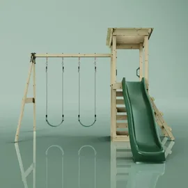 OUTDOORTOYS Spielturm Neapel Holz Dunkelgrün