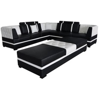 JVmoebel Ecksofa Chesterfield Luxus Ecksofa Modernes Design Wohnlandschaft Polster Neu, Made in Europe schwarz