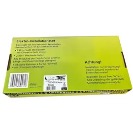 ChiliTec DELPHI Starter-Kit, 6x Steckdose, 2x Schalter, Rahmen