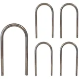 Baumarktplus Fahrradständer 5x Fahrradanlehnbügel 115 x 58 cm Ø 60 mm Grau