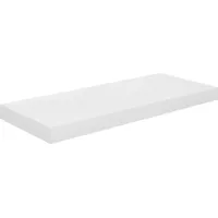 vidaXL Wandregal 60 x 23,5 x 3,8 cm Hochglanz-Weiß