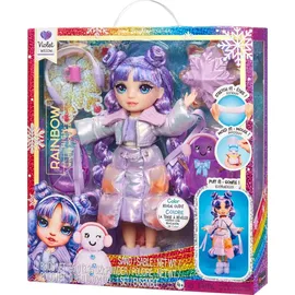 MGA Entertainment Rainbow High Winter Wonderland Doll- Purple