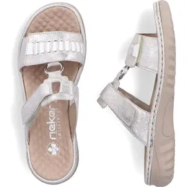 Rieker Damen 60481 Pantolette, grau 40, 38 EU