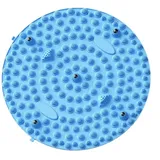 Fußmassagematte, Anti-Ermüdungs-Stein, Akupunktmatte, Fußreflexzonen-Pad, Entspannungsmassagematte, ergonomische Akupressurmatte zum Gehen, Partikel, tragbares Massagegerät (Blau, 38 cm)