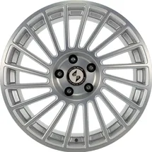 ETA BETA Venti-R silver matt polish 7.5x18 ET38 - LK5/100 ML67.1 Alufelge silber