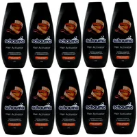 Schauma Shampoo Hair Activator 10 x 400ml mit Koffein und Zedernholz Duft