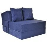 Viking Choice - Gästematratze Marineblau - Faltmatratze - 200x70x15 Cm - Campingmatratze
