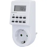 Unitec Wochenzeitschaltuhr 3.600 W Digital, Weiß Zeitschaltuhren