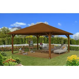 SKANHOLZ Cannes 5,69 x 5,69 m Nussbaum