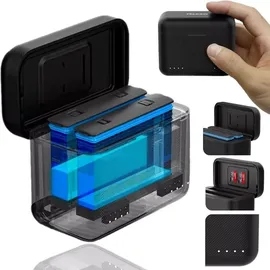 TELESIN 2-Slot-Ladegerät + Kartenspeicher für Insta360 X4