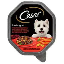 Cesar Schale 14 x 150 g - Landragout mit Rind, Nudeln und Karotten