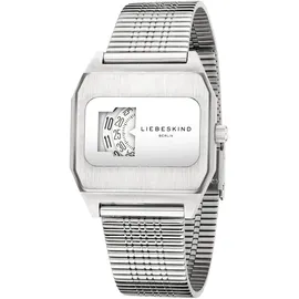 Liebeskind Berlin "Vinyl Vision", silberfarben, Armbanduhren, Damen, Quarzuhr, Armbanduhr, Damenuhr, LT-0390-MQ - Silber