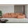 altdecor Ecksofa Velours mit Schlaffunktion 2-Sitzer Koralle