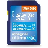Integral 256GB V60 Bis zu 300MB/s Lese- und 200MB/s Schreibgeschwindigkeit SDXC Professional High Speed Speicherkarte