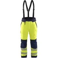 Blåkläder Warnschutz Winterhose "1875" - XXS - kurz - gelb/marine