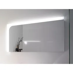 burgbad Sinea 1.0 Spiegel mit LED-Beleuchtung##Breite 1600 mm Abrundung links Schalter am Möbel SICL160-312