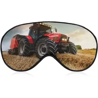 Farmer Drive Traktor Seeding Schlafmaske für Männer, Frauen, Teenager, Kinder, Nachtschlaf, Augenschattenabdeckung, Komfort für Reisen, Yoga, Nickerchen