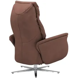 HIMOLLA Fernsehsessel 7051 Leder 74 x 113 x 86 cm Rot mit Kopfteil