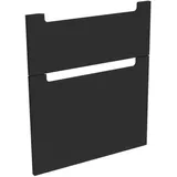 Evineo Waschbeckenunterschrank 2 Auszüge 60 x 0 x 0 cm Schwarz