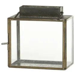 Chic Antique Eisen Laterne für Kerzen, H11xL1xB6 cm