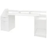 ML-Design Schreibtisch Weiß 179,8x90,6x55cm
