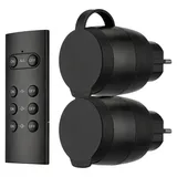 REV Ritter REV Funkschalt-Set IP44 Mini2+1 sw 0085600503 Funk-Steckdosen-Set 2+1