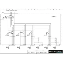 Doktorvolt Stromverteiler pTD-S/FI 32A 16A 4x230V SIEMENS und MENNEKES Doktorvolt DV-4845-D