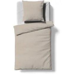 fleuresse Bettwäsche Faro 155 x 220 cm Musselin Beige