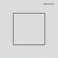 Geberit Typ 40 Urinal-Steuerung 116217JT1 pneumatisch, Square, weiß matt