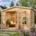 TIMBELA Gartenhaus M334FB 3,32 x 2,22 m Rot