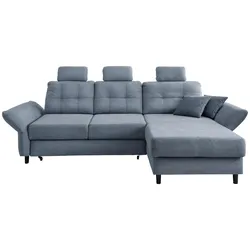 Wohnlandschaft Brizzini Hellblau Chenille