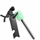 Grenhaven 3 in 1 Maxi Glow Feuerstein Feuerstahl 12.000 Zündungen leuchtet im Dunkeln 10,5 cm Lineal Flaschenöffner Magnesium Feuerstarter Feuerzeug Flint Stone Fire Steel Outdoor Survival Camping-Anzünder