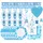 Amscan Babyparty-Set 47-teilig Babypinkeln
