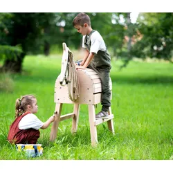 small foot Spielzeug-Pferdepflege-Set mit Tasche - blau