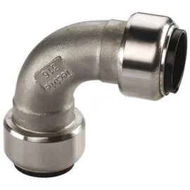 Seppelfricke Edelstahl Steckfitting Bogen 90° 15 mm innen-innen lösbar DVGW