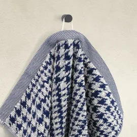 Möve Brooklyn Glencheck Duschtuch 80 x 150 cm blau