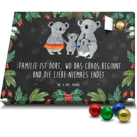 Mr. & Mrs. Panda Schoko Adventskalender Koala Familie - Schwarz - Geschenk, Familienleben, Schwester, Muttertag, Mama, Koalas, Vatertag, Geschwiste... - Schwarz