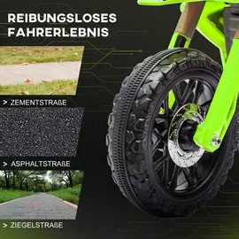 aiyaplay Elektro Kindermotorrad 6V grün (1-tlg)