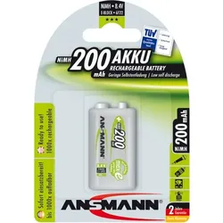 1 Ansmann maxE NiMH Akku 9V-Block 200 mAh         5035342