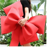 Egurs Riesenschleife Rot Große Dekoschleife Party Hochzeit Deko Bow DIY Schleife Set Haus Dekorative Requisiten Schießen Schleife Rot 30cm