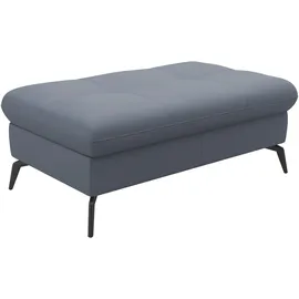 sit&more Polsterhocker Amica mit Stauraum 102 x 47 x 69 cm Blau/Grau