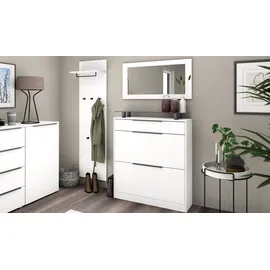 borchardt Möbel Tom Garderobenschrank 3 Stk 80 x 30 x 180 weiß