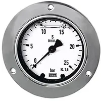 Riegler Glyzerinmano, Frontring, G 1/2 hinten exzentr., 0-400,0 bar,