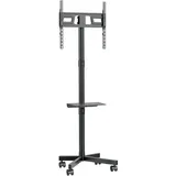Maclean Brackets TV-Ständer auf Rollen Maclean MC-949 | Für 32–55 Zoll Fernseher bis 25 kg | Höhenverstellbar | VESA 400x400 | Ablage | Universal TV Standfuß