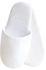 Hygostar® Waffle Slipper aus Baumwolle, geschlossen, bedruckbar 5556 , 1 Packung = 1 Paar, Länge: 28  cm