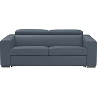 Egoitaliano Schlafsofa »Cabiria, Design und super Sitz- und Liegekomfort«, Sofa inkl. Schlaffunktion, Kopfteile verstellbar, mit Metallfüßen grau